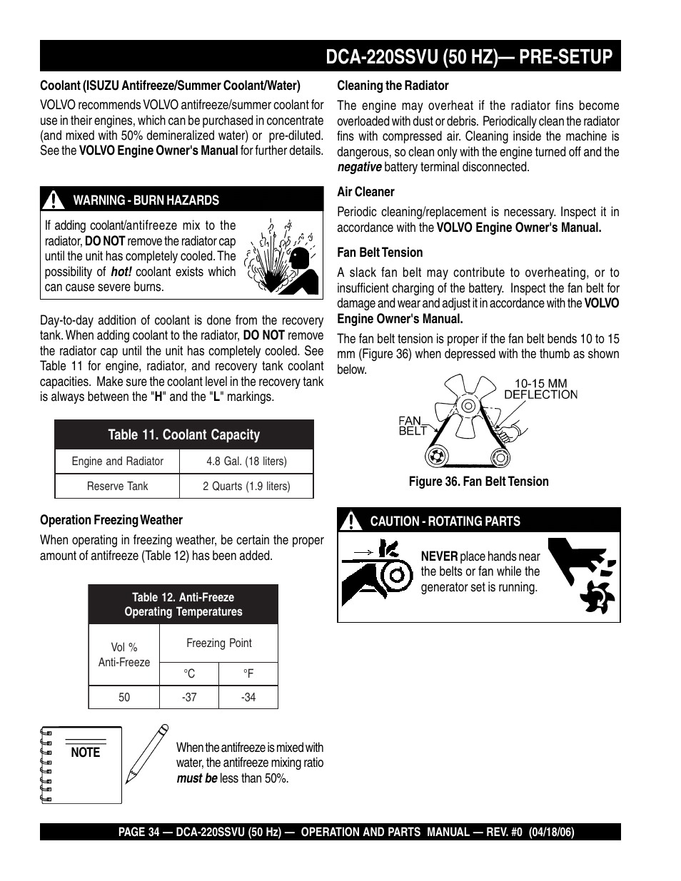 Multiquip Whisperwatt Series 50 HZ Generator DCA-220SSVU User Manual | Page 34 / 86