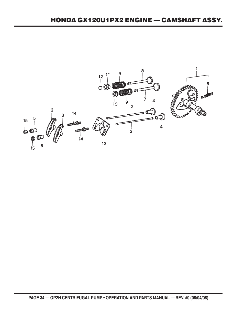 Multiquip CENTRIFUGAL PUMP QP2H User Manual | Page 34 / 68