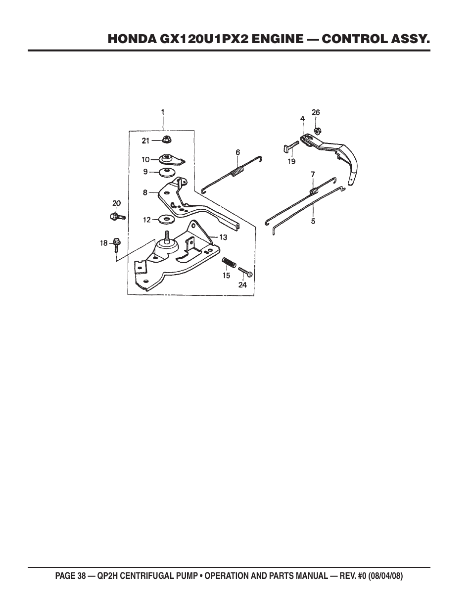 Multiquip CENTRIFUGAL PUMP QP2H User Manual | Page 38 / 68