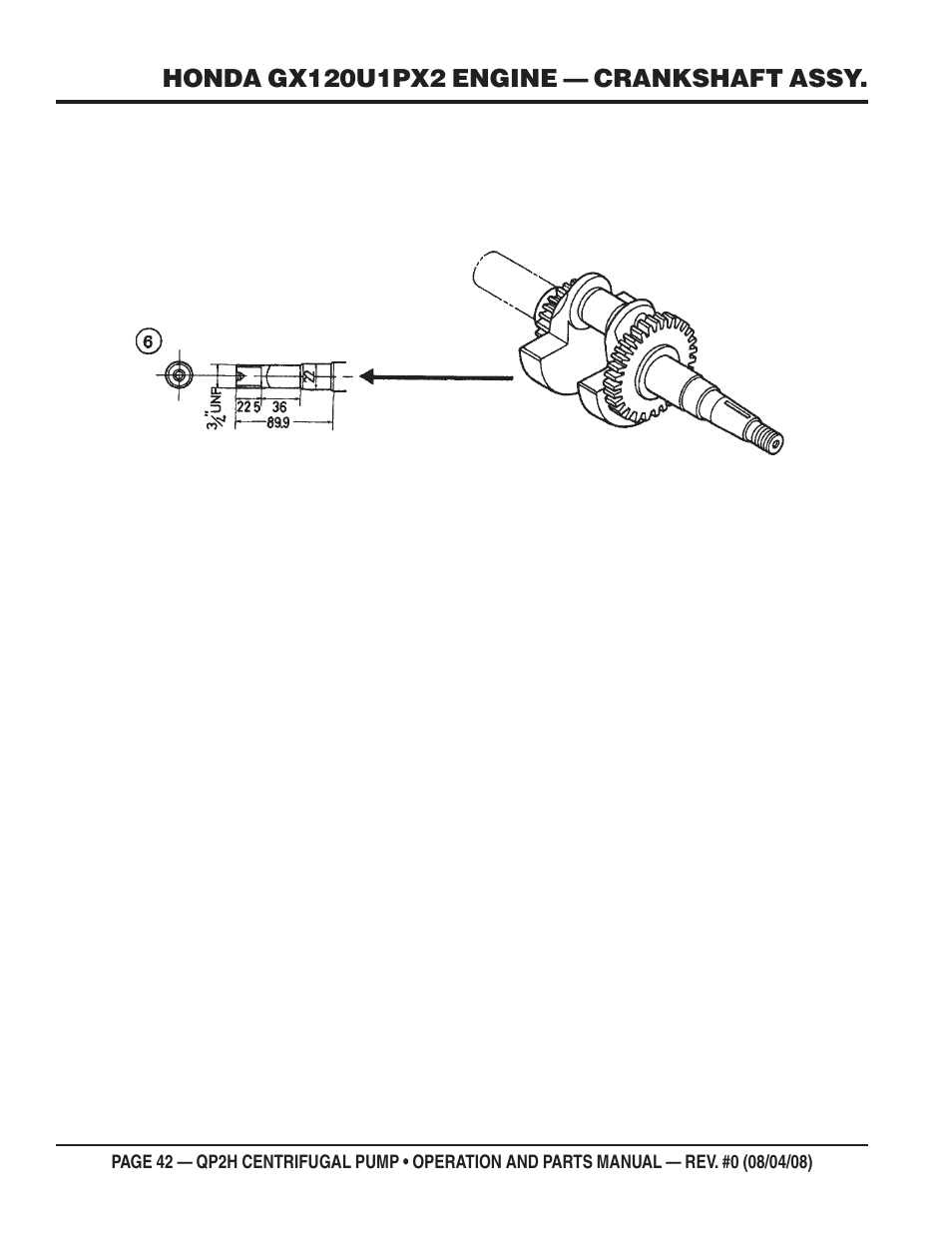 Multiquip CENTRIFUGAL PUMP QP2H User Manual | Page 42 / 68