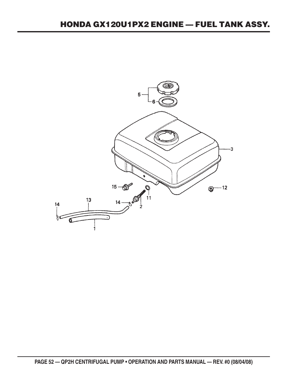 Multiquip CENTRIFUGAL PUMP QP2H User Manual | Page 52 / 68