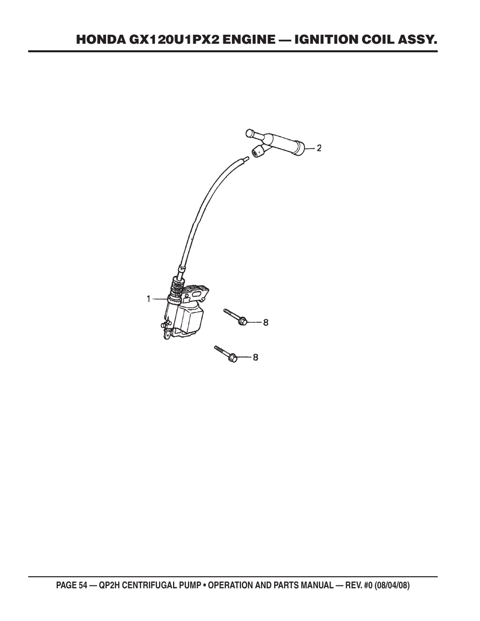 Multiquip CENTRIFUGAL PUMP QP2H User Manual | Page 54 / 68