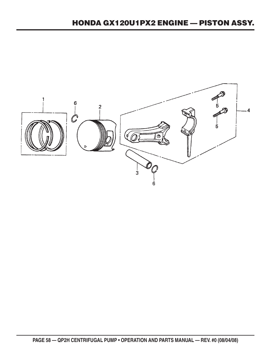 Multiquip CENTRIFUGAL PUMP QP2H User Manual | Page 58 / 68