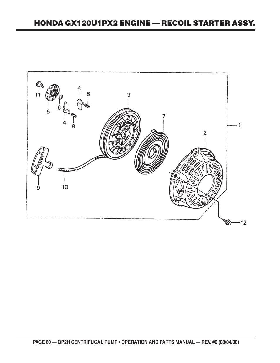 Multiquip CENTRIFUGAL PUMP QP2H User Manual | Page 60 / 68