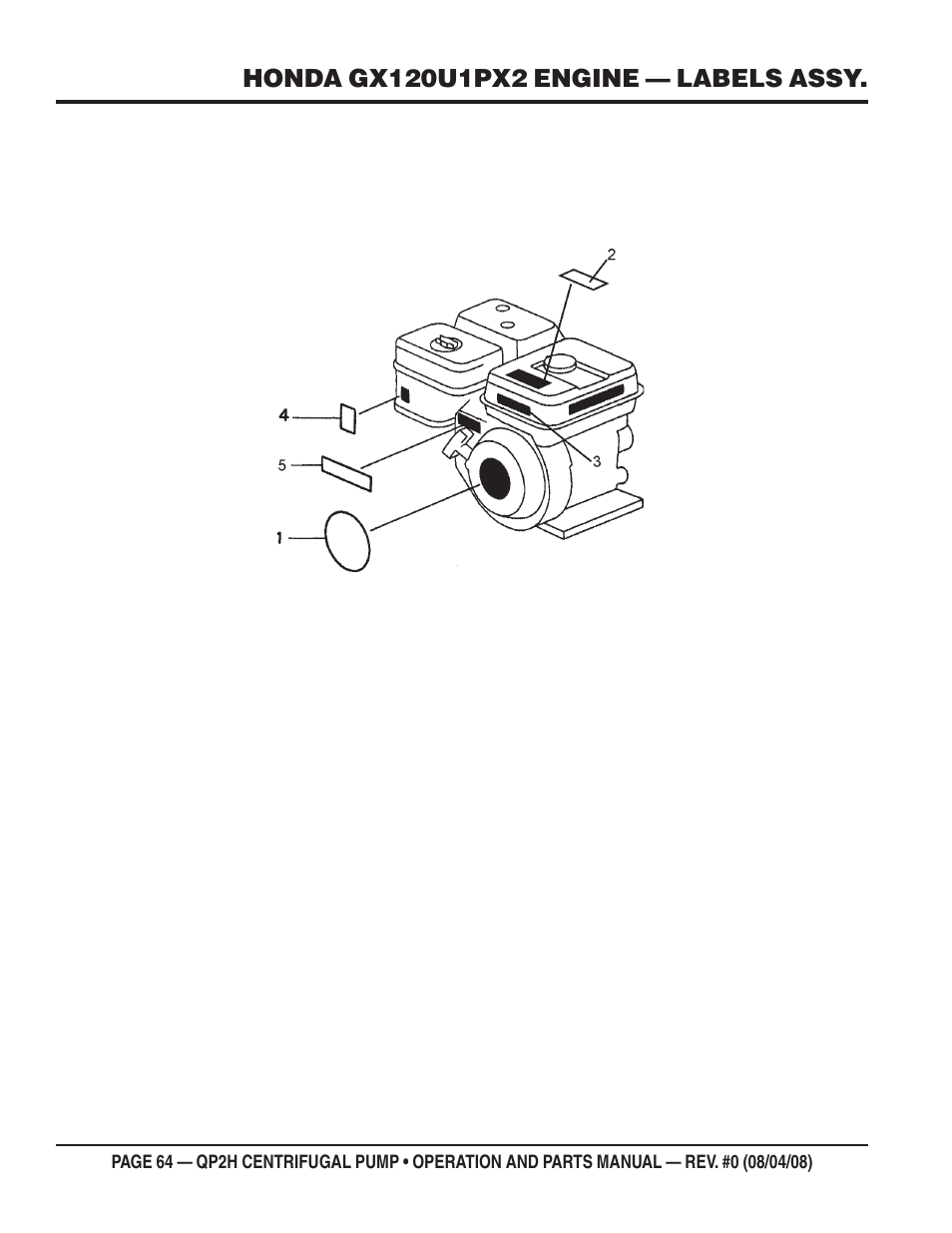 Multiquip CENTRIFUGAL PUMP QP2H User Manual | Page 64 / 68