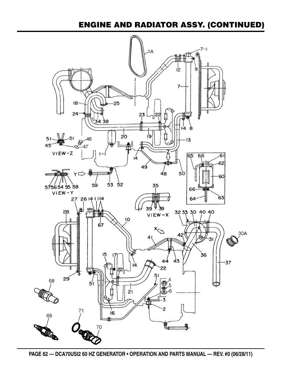 Multiquip Power Whisperwatt Series 60HZ Generator DCA70USI2 User Manual | Page 62 / 84