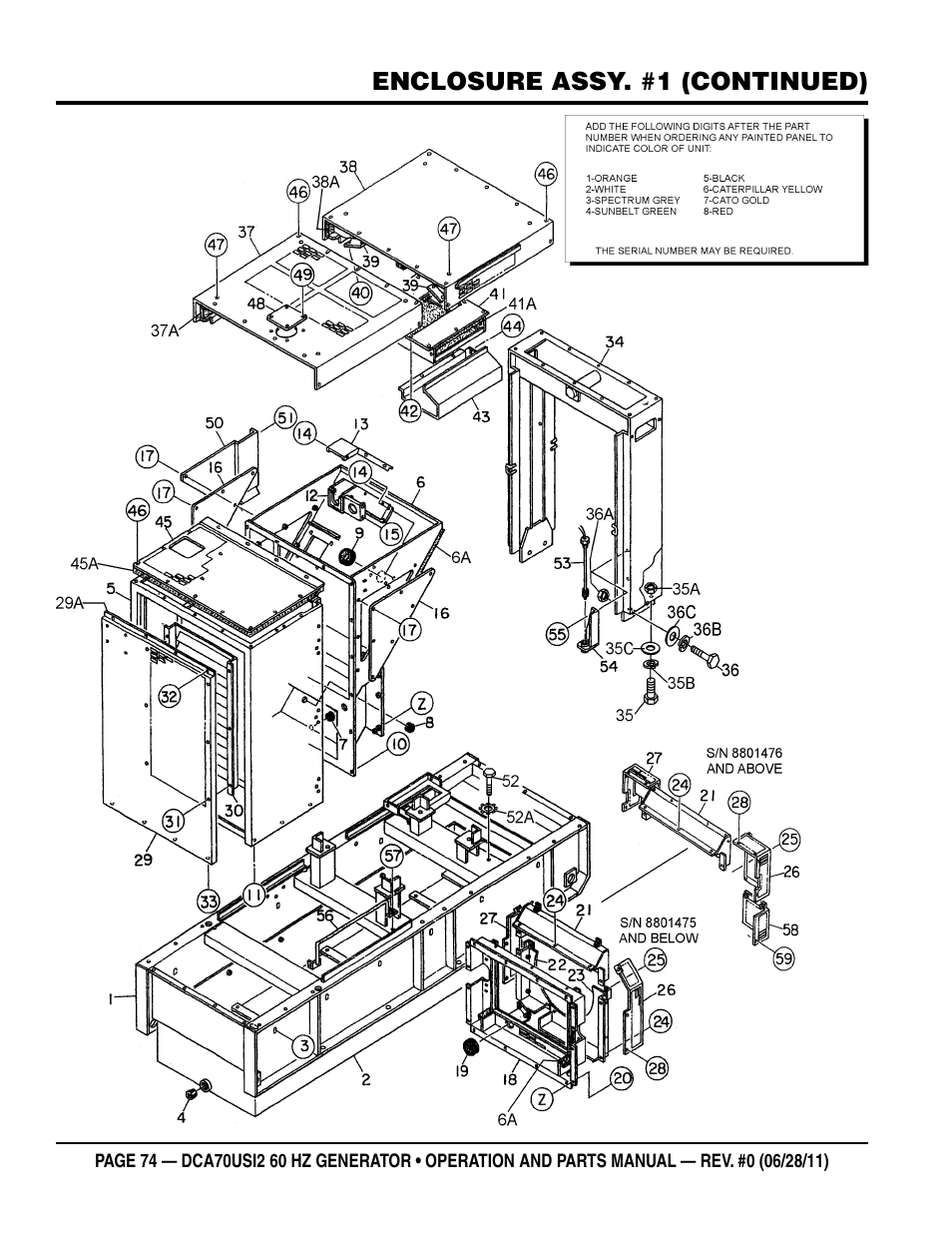 Multiquip Power Whisperwatt Series 60HZ Generator DCA70USI2 User Manual | Page 74 / 84