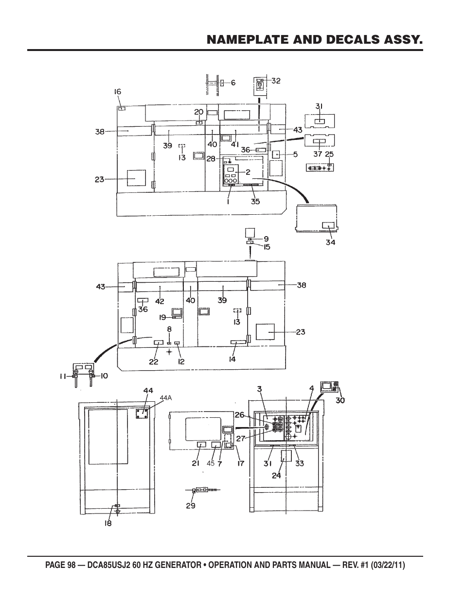 Multiquip MQ MultiQuip Power DCA85USJ2 User Manual | Page 98 / 102