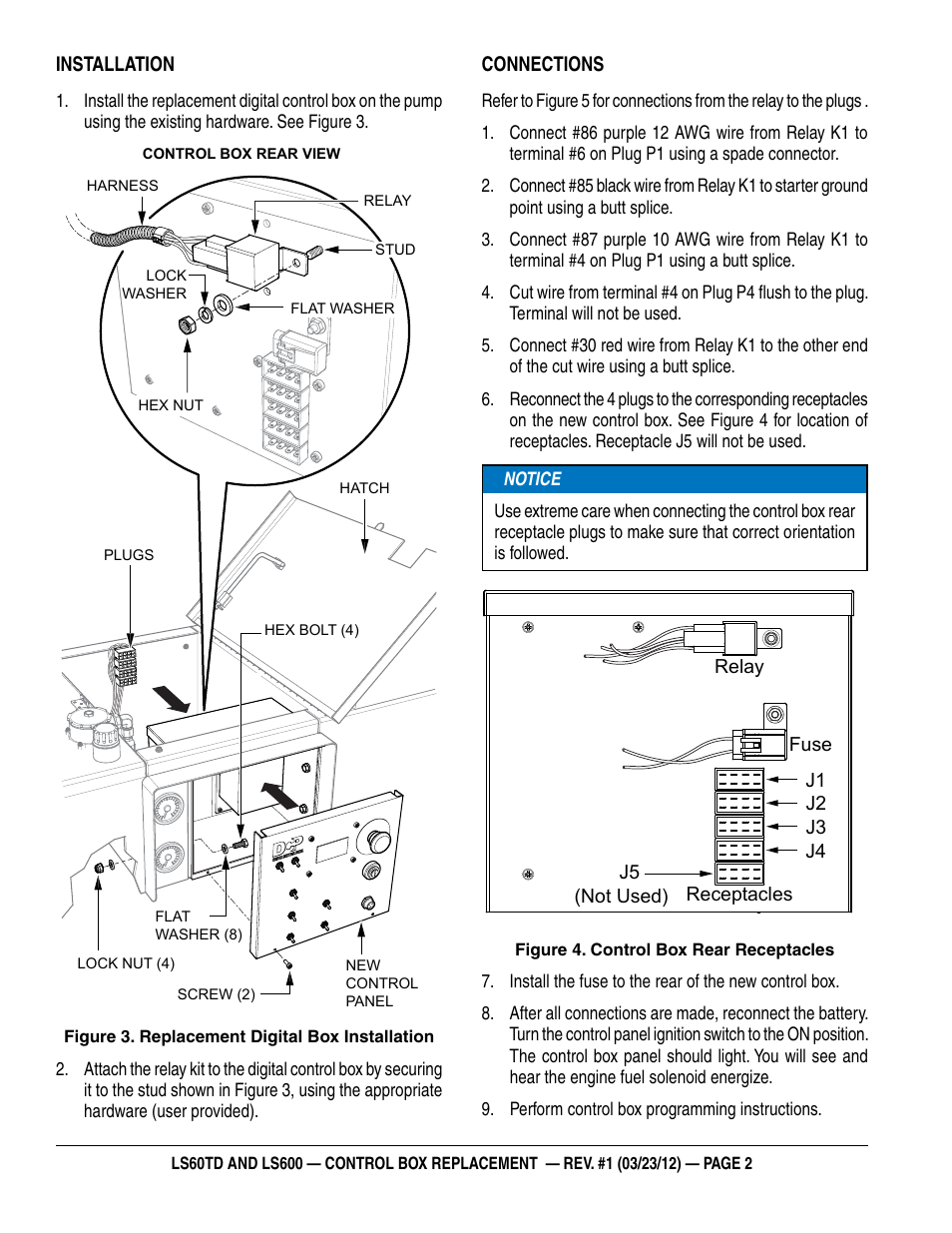 Multiquip Control Box Replacement LS60TD User Manual | Page 2 / 8