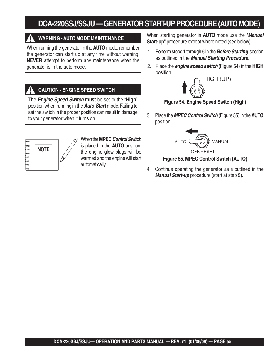 Multiquip MQ Power Whisperwatt 50 Hz Generator DCA-220SSJ User Manual | Page 55 / 108