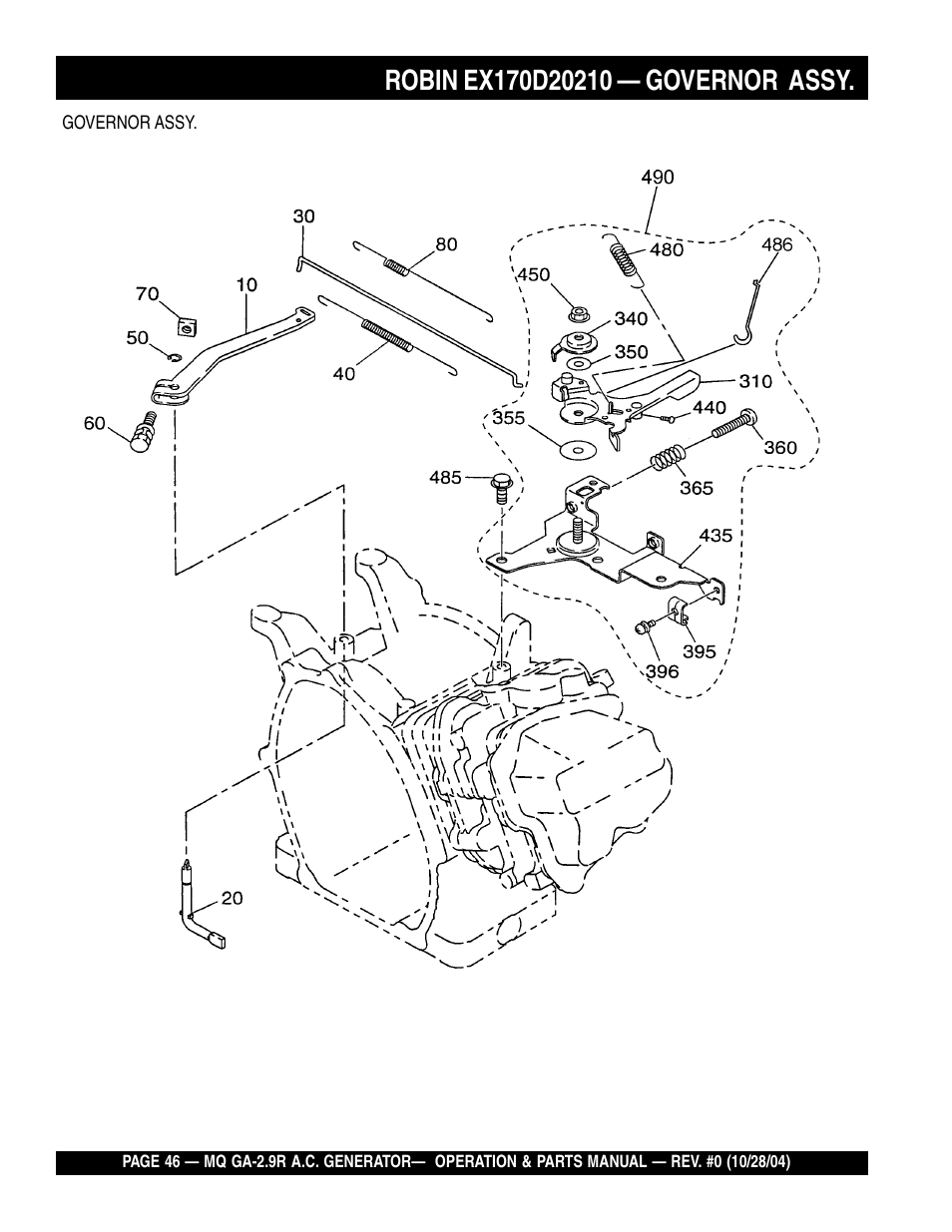 Multiquip Portabe AC Generator (Gasoline Engine) GA-2.9R User Manual | Page 46 / 62