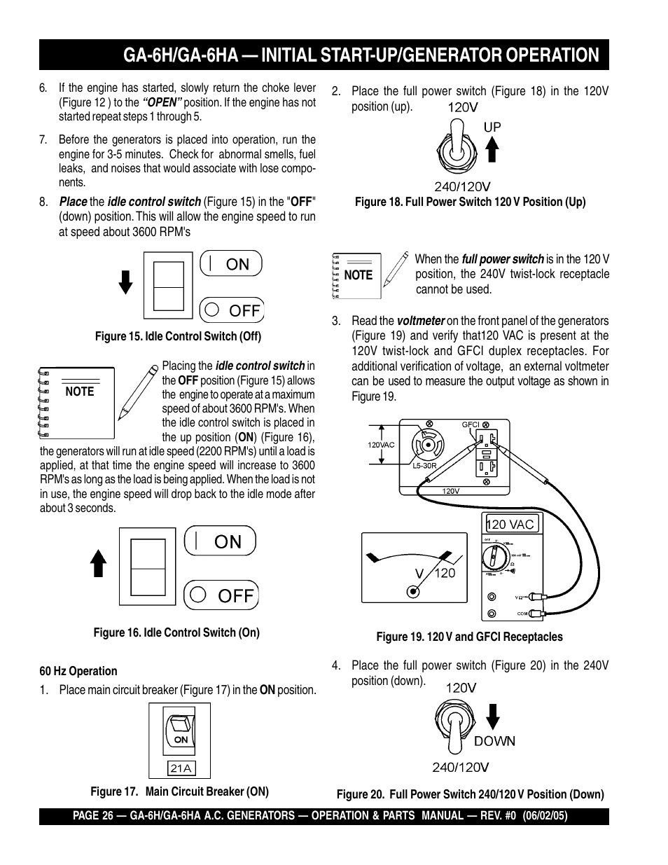 Multiquip MQ Multiquip Portable Generators ga-6h User Manual | Page 26 / 84