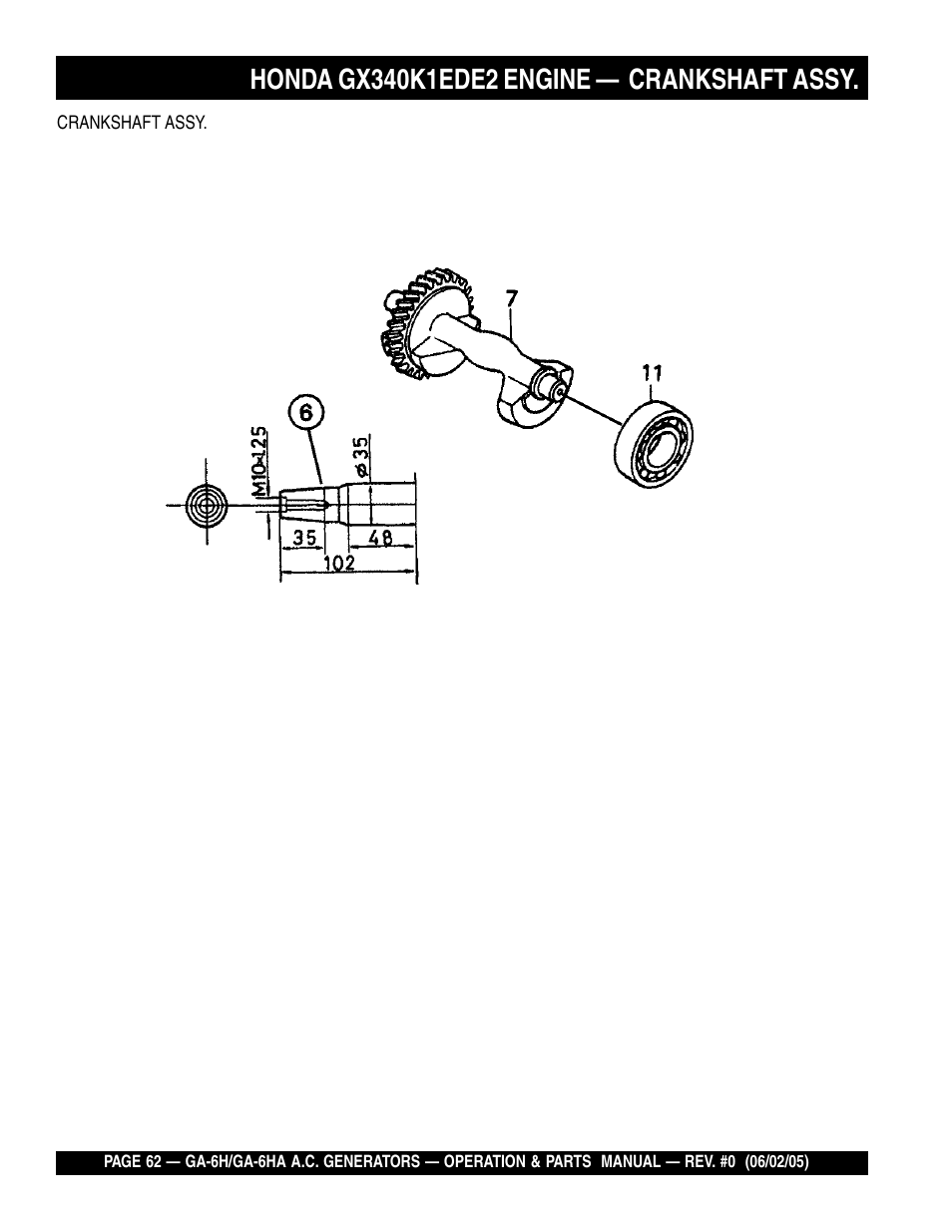 Multiquip MQ Multiquip Portable Generators ga-6h User Manual | Page 62 / 84