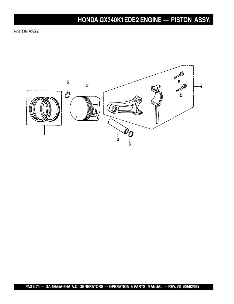 Multiquip MQ Multiquip Portable Generators ga-6h User Manual | Page 74 / 84
