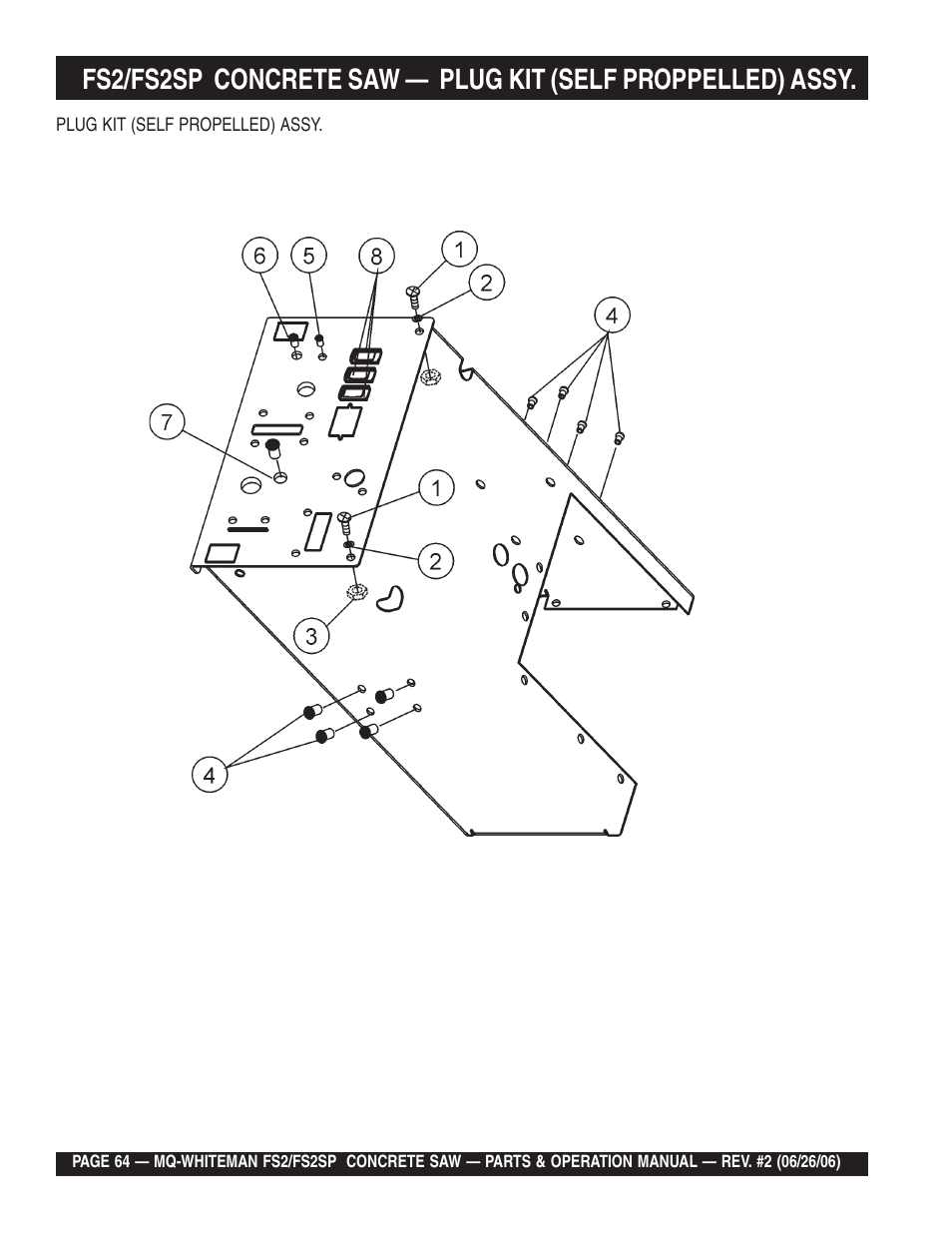 Multiquip Whiteman Concrete Saw FS2 User Manual | Page 64 / 78