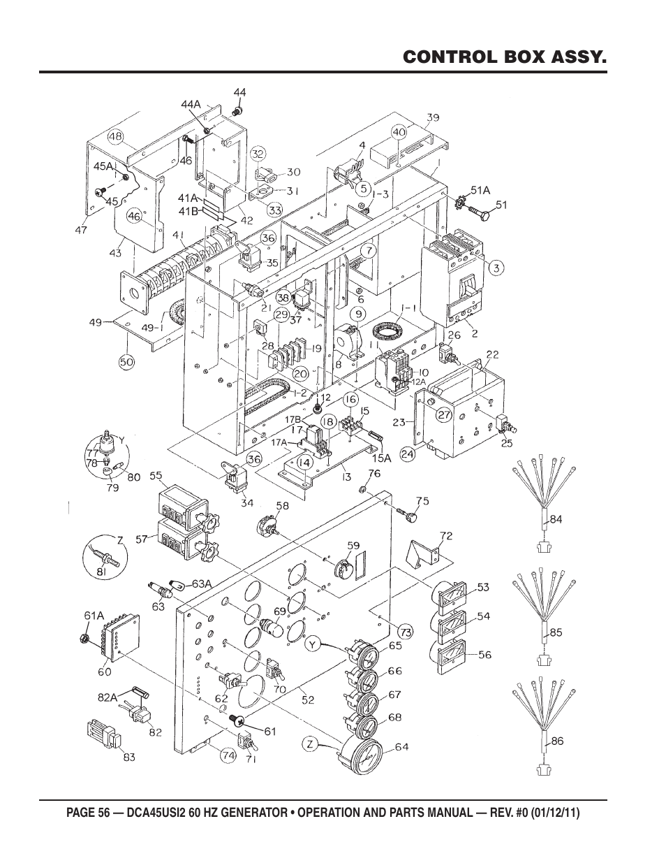 Multiquip 60Hz Whisperwatt Generator DCA45USI2 User Manual | Page 56 / 82