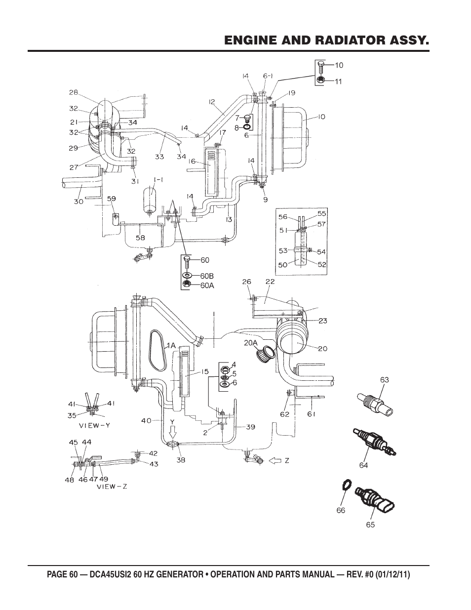 Multiquip 60Hz Whisperwatt Generator DCA45USI2 User Manual | Page 60 / 82