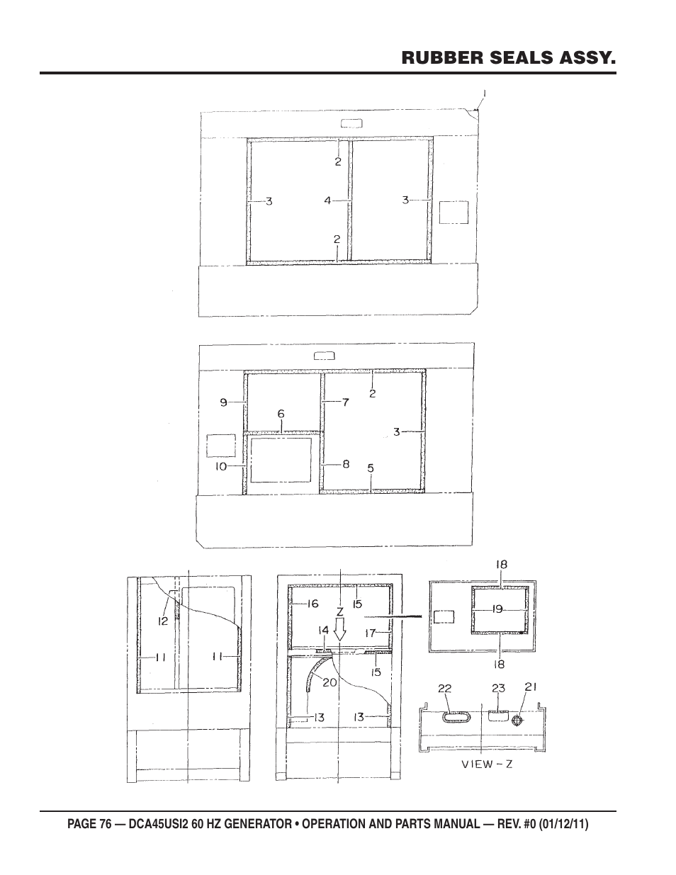 Multiquip 60Hz Whisperwatt Generator DCA45USI2 User Manual | Page 76 / 82
