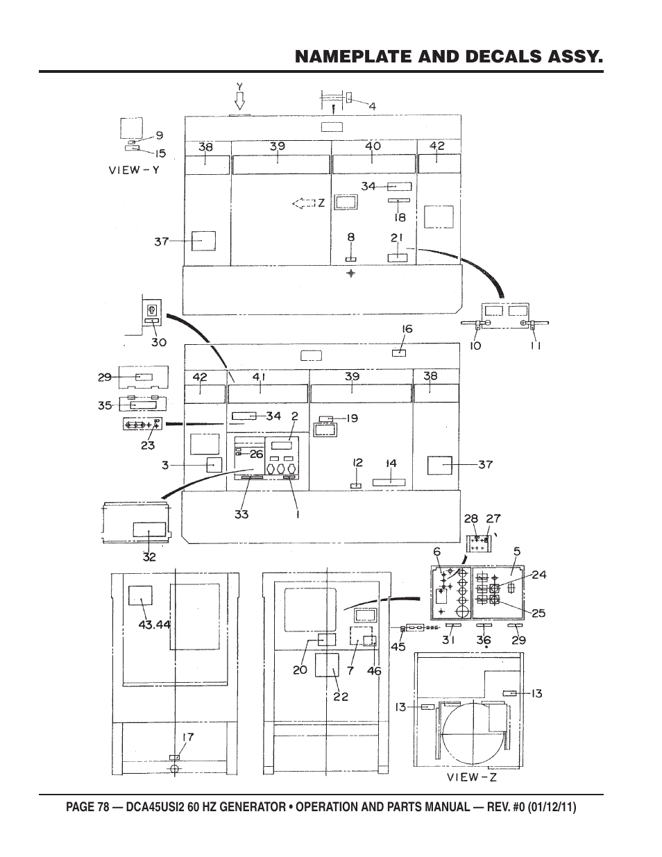 Multiquip 60Hz Whisperwatt Generator DCA45USI2 User Manual | Page 78 / 82