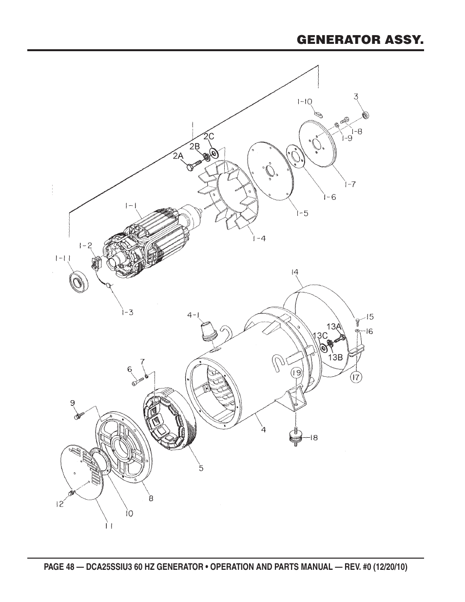 Multiquip 60HZ GENERATOR DCA25SSIU3 User Manual | Page 48 / 76