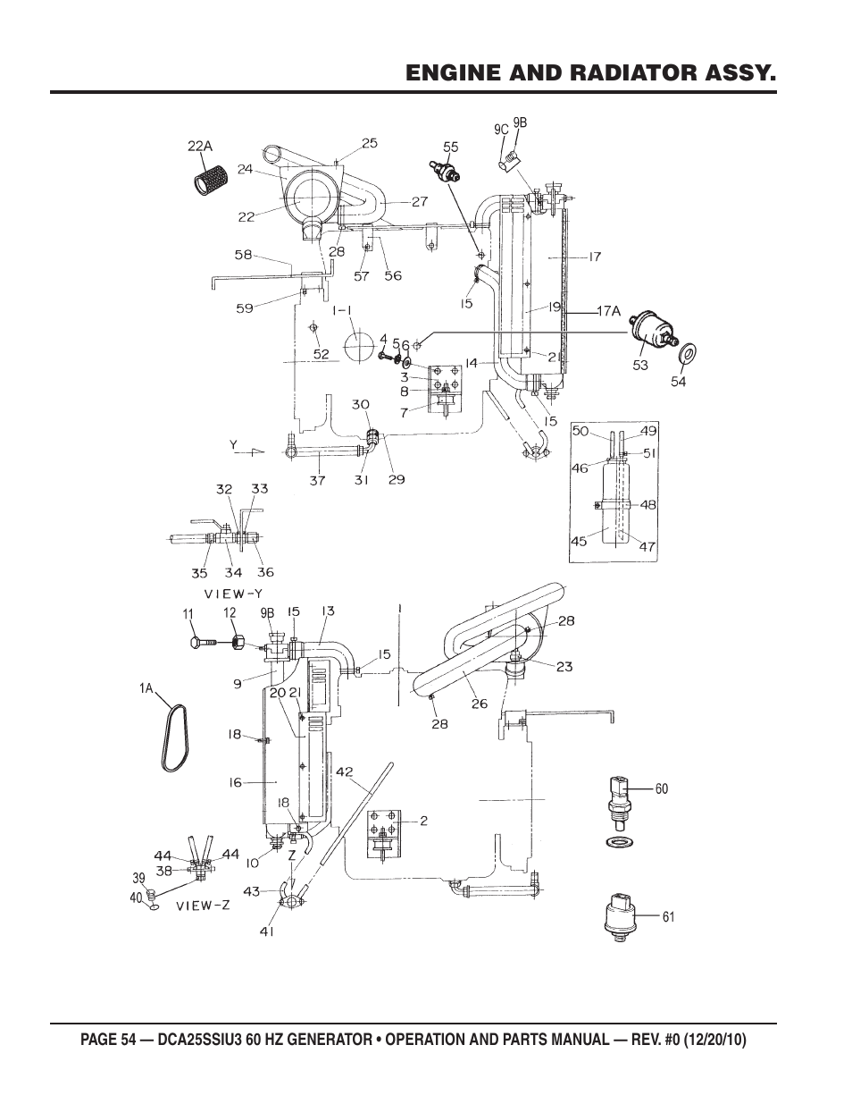 Multiquip 60HZ GENERATOR DCA25SSIU3 User Manual | Page 54 / 76