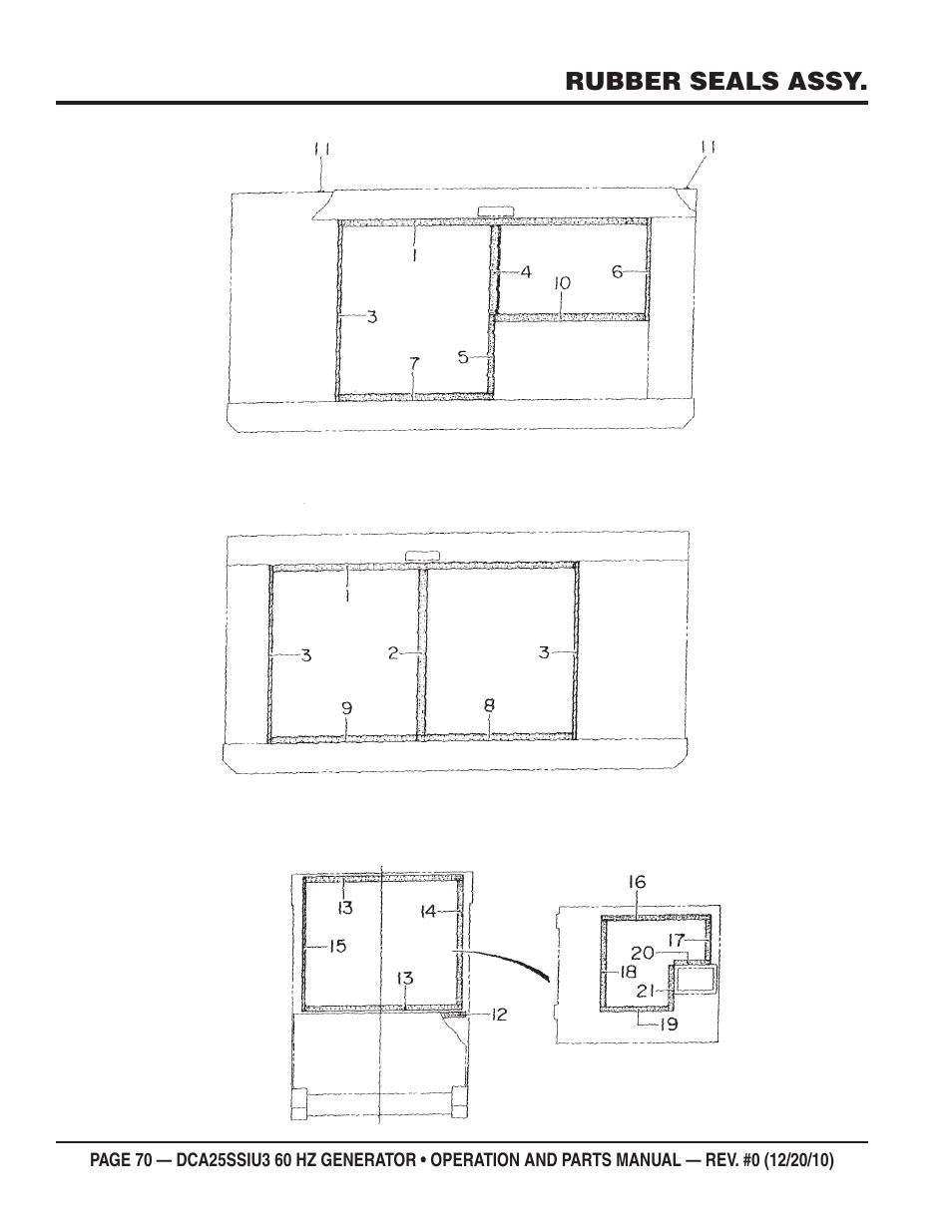 Multiquip 60HZ GENERATOR DCA25SSIU3 User Manual | Page 70 / 76