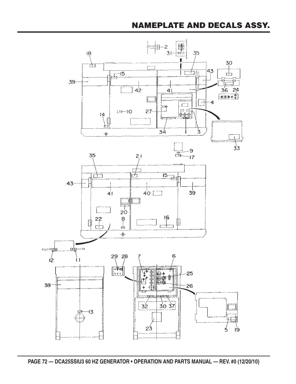 Multiquip 60HZ GENERATOR DCA25SSIU3 User Manual | Page 72 / 76