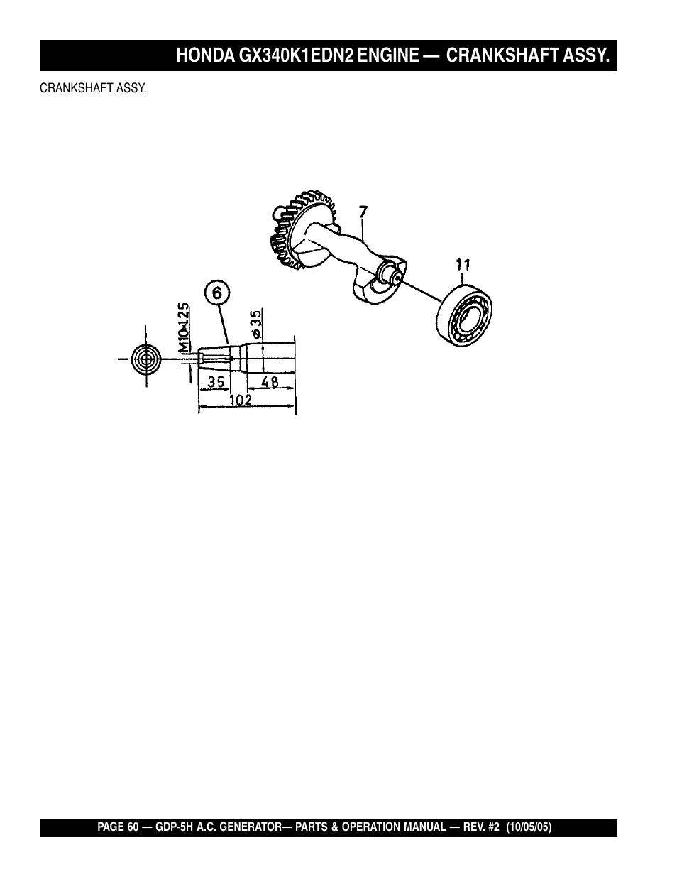 Multiquip High Cycle Generator GDP-5H User Manual | Page 60 / 82