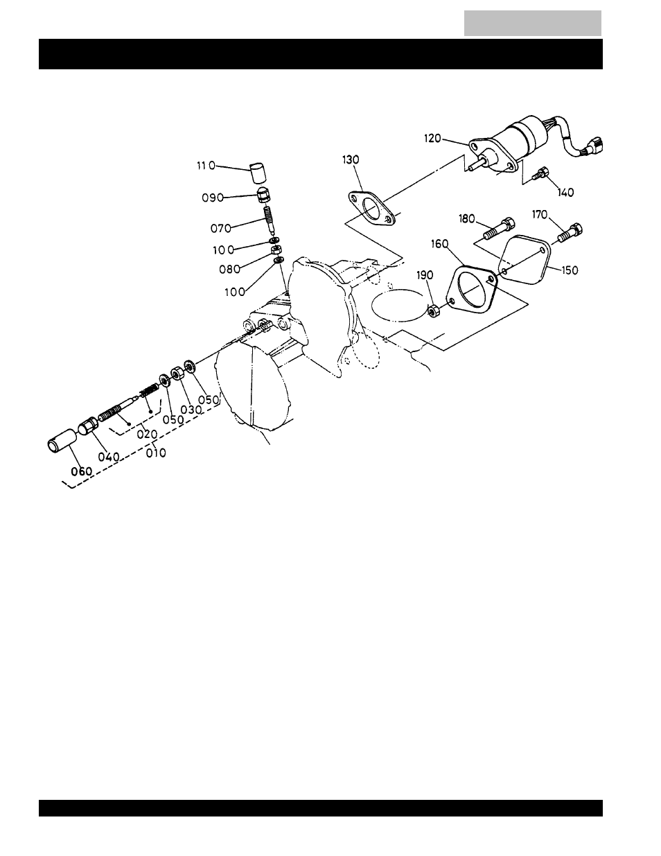 Idling apparatus assembly -105, Kubota v1205b --- idling apparatus assy | Multiquip MQ Power Duelweld Welder/Ac Generator BLW-400SSW User Manual | Page 104 / 138