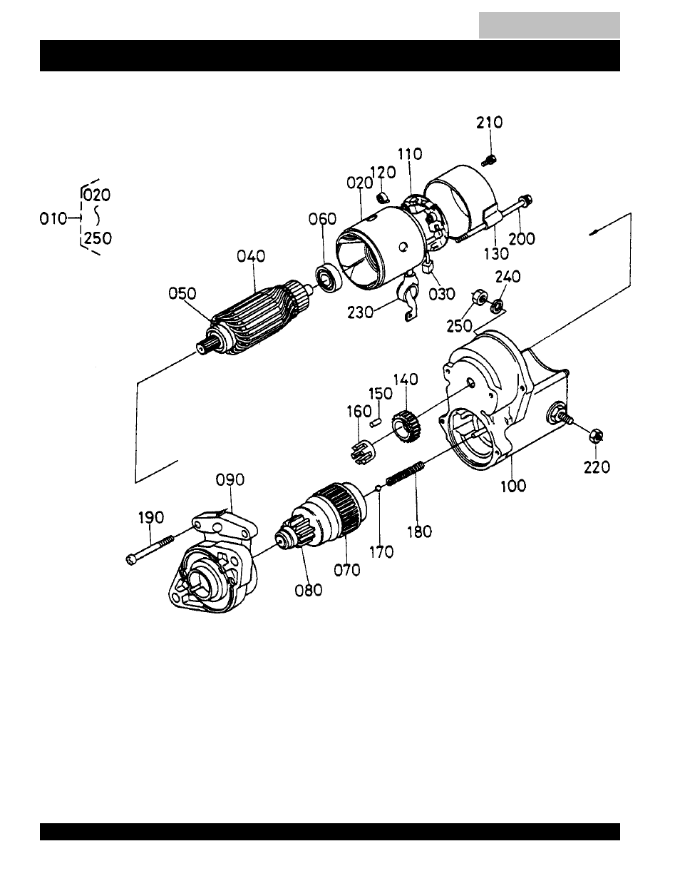 Starter component assembly -127, Kubota v1205b --- starter component assy | Multiquip MQ Power Duelweld Welder/Ac Generator BLW-400SSW User Manual | Page 126 / 138