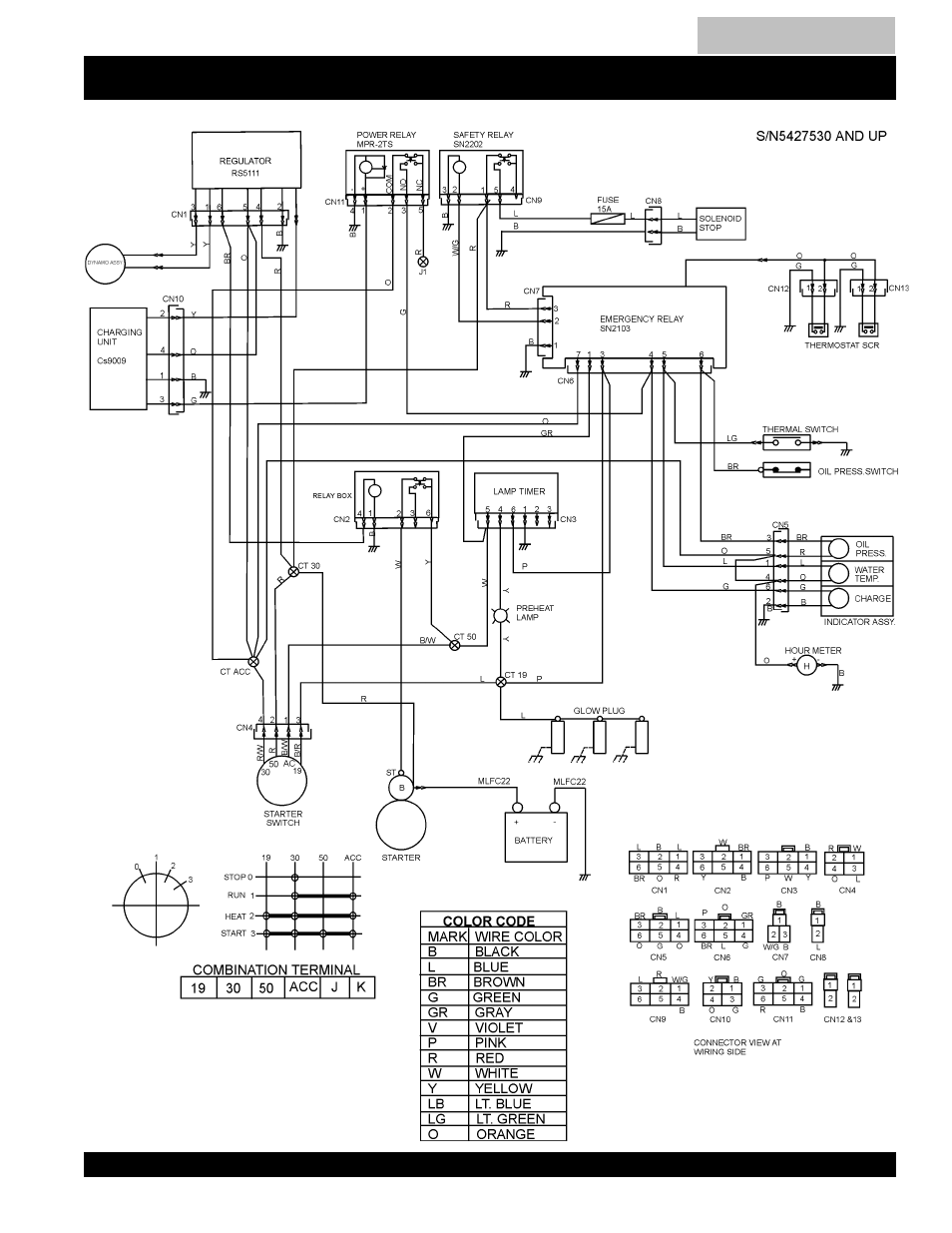 Blw-400ssw —engine wiring diagram | Multiquip MQ Power Duelweld Welder/Ac Generator BLW-400SSW User Manual | Page 41 / 138