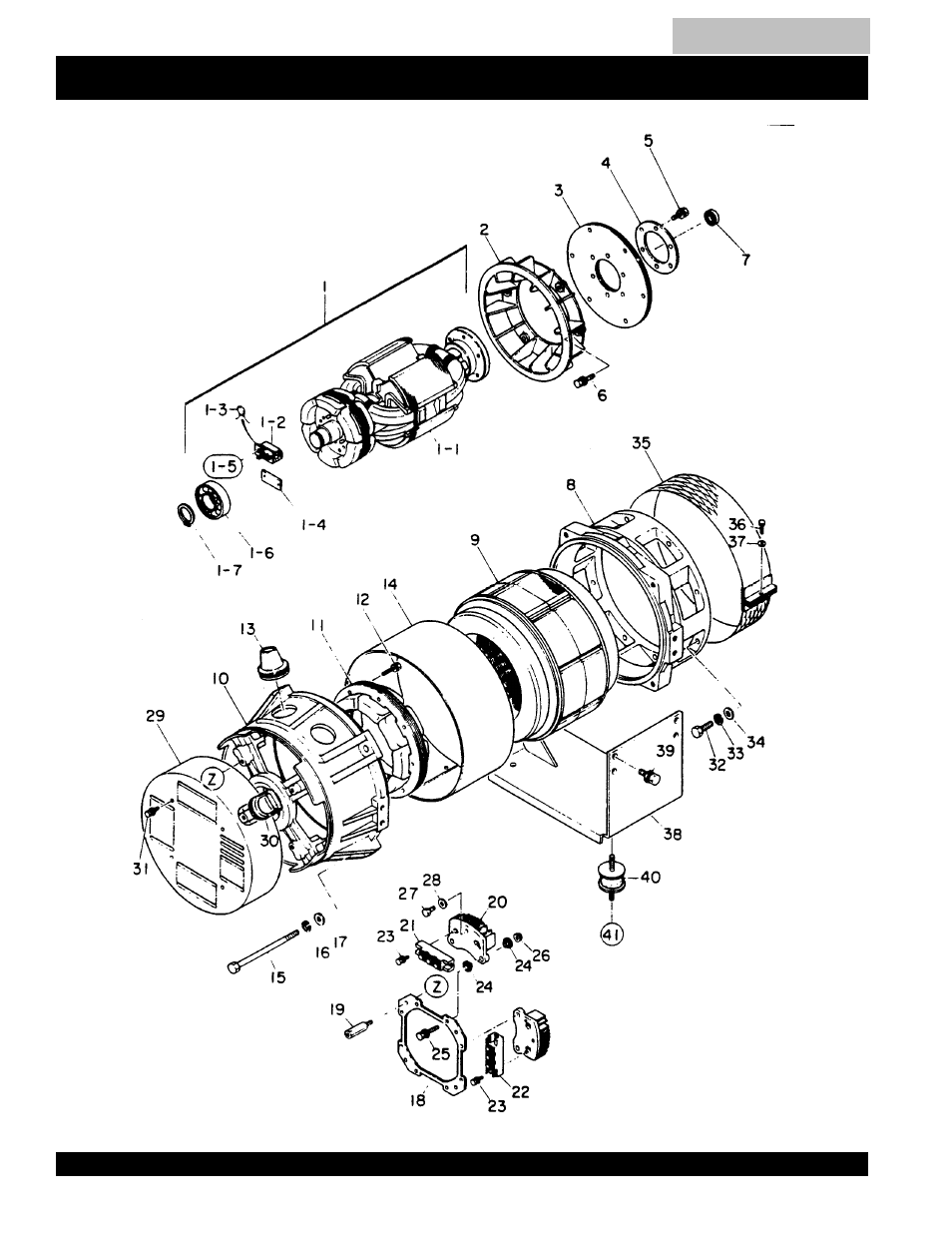 Generator assembly -51, Blw-400ssw --- generator assy | Multiquip MQ Power Duelweld Welder/Ac Generator BLW-400SSW User Manual | Page 48 / 138