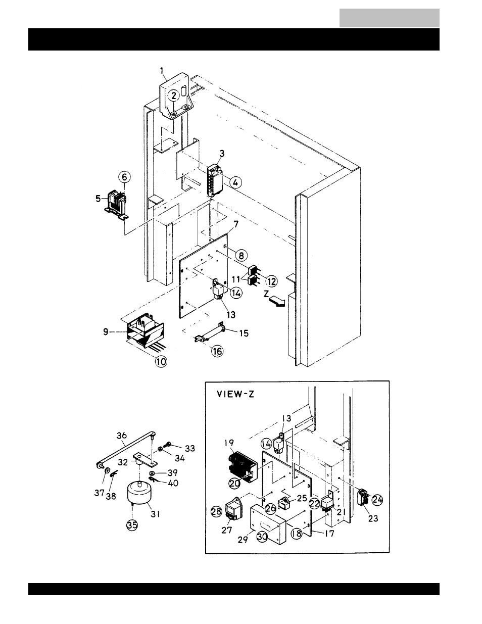 Control parts assembly, part 1 -57, Blw-400ssw --- control parts assy. (part 1) | Multiquip MQ Power Duelweld Welder/Ac Generator BLW-400SSW User Manual | Page 56 / 138