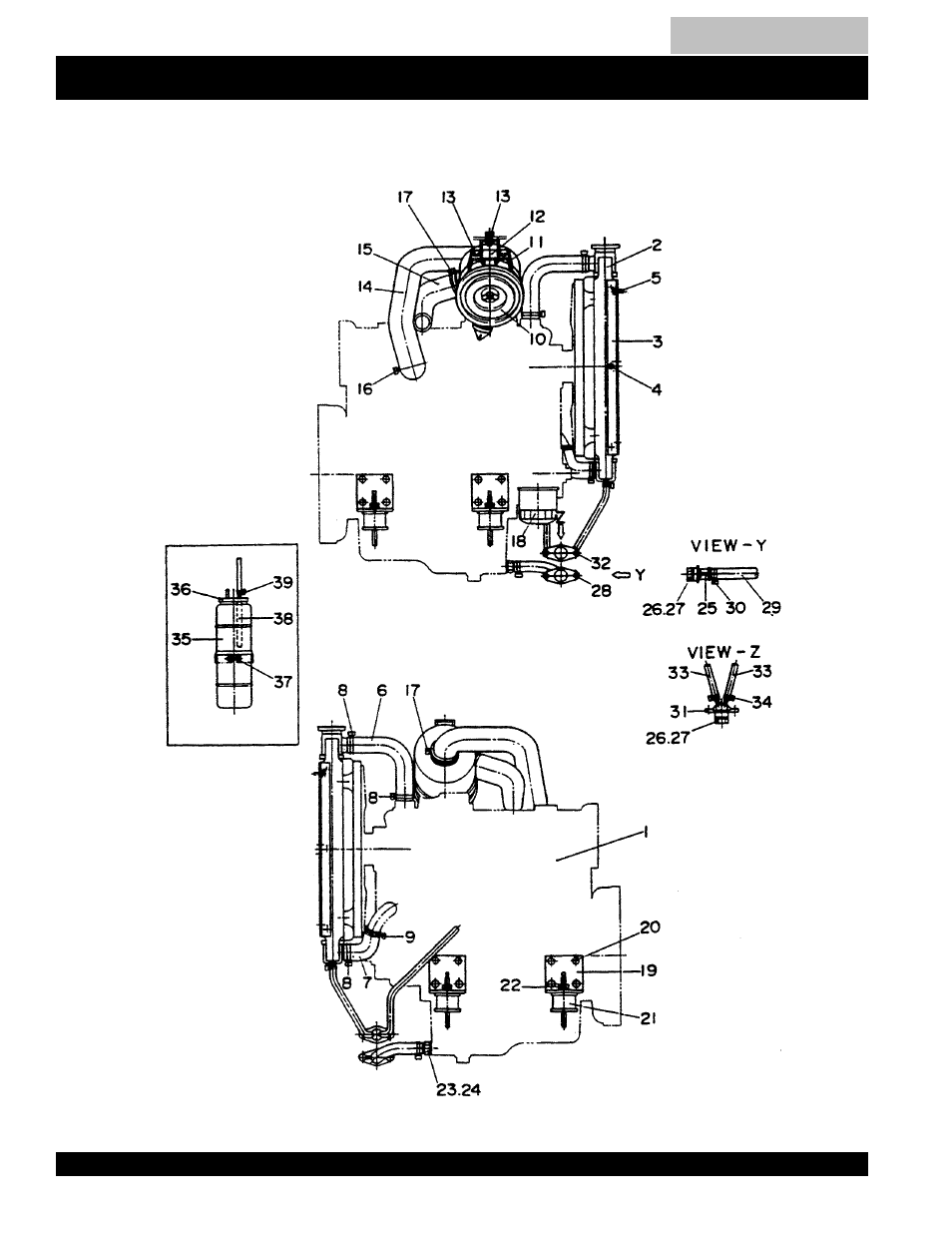 Engine and radiator assembly -61, Blw-400ssw engine and radiator assy | Multiquip MQ Power Duelweld Welder/Ac Generator BLW-400SSW User Manual | Page 60 / 138