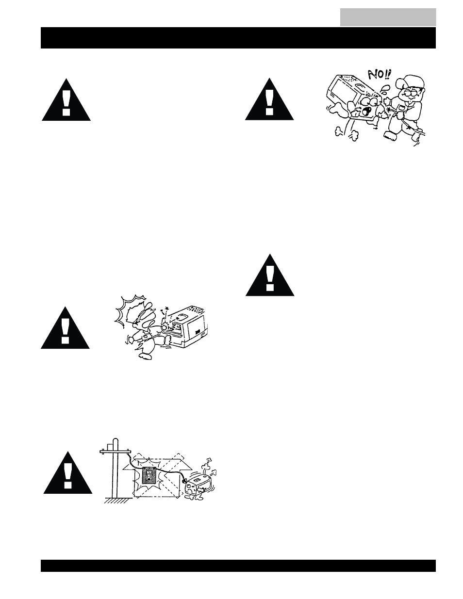 Rules for safe operation, Caution, Caution : caution | Multiquip MQ Power Duelweld Welder/Ac Generator BLW-400SSW User Manual | Page 7 / 138