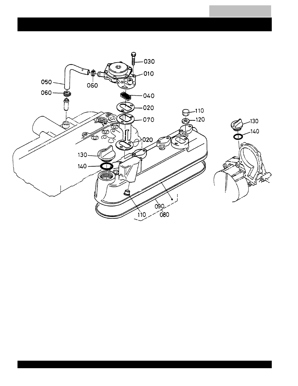 Head cover assembly -85, Kubota v1205b --- head cover assy | Multiquip MQ Power Duelweld Welder/Ac Generator BLW-400SSW User Manual | Page 84 / 138