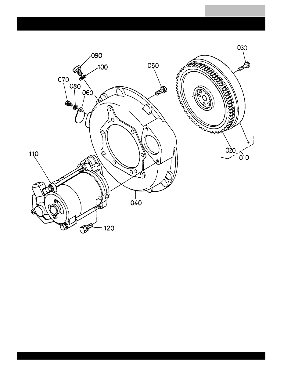 Flywheel assembly -97, Kubota v1205b --- flywheel assy | Multiquip MQ Power Duelweld Welder/Ac Generator BLW-400SSW User Manual | Page 96 / 138