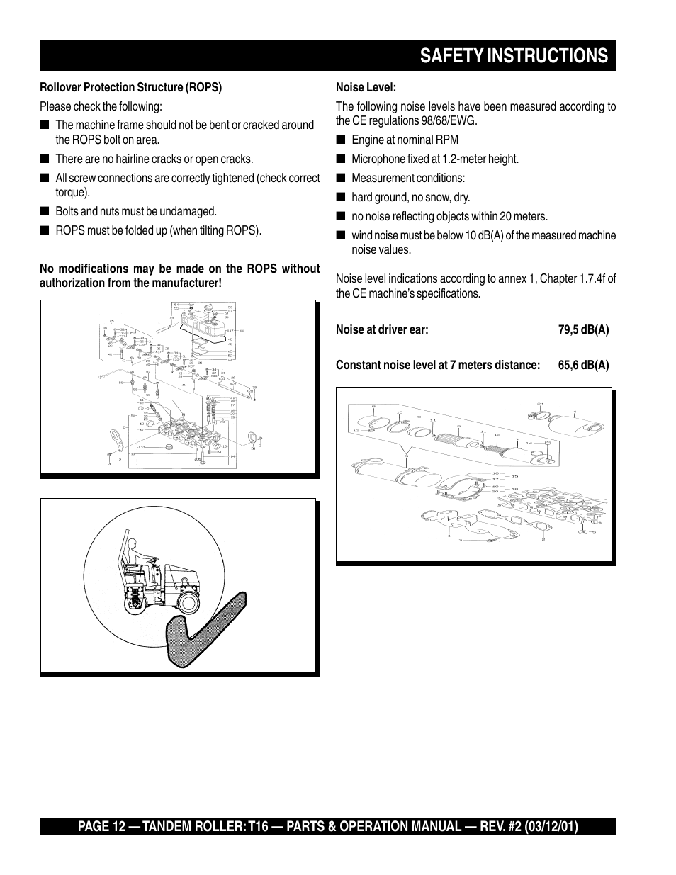 Safety instructions | Multiquip Rammax Tandem Vibratory Roller T16 User Manual | Page 12 / 178