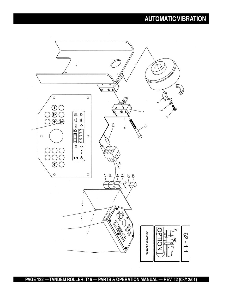 Automatic vibration | Multiquip Rammax Tandem Vibratory Roller T16 User Manual | Page 122 / 178