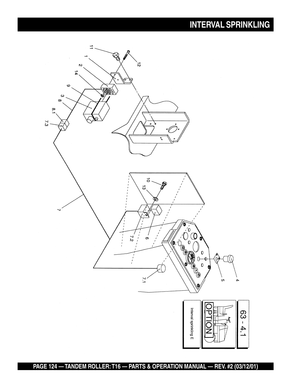 Interval sprinkling | Multiquip Rammax Tandem Vibratory Roller T16 User Manual | Page 124 / 178