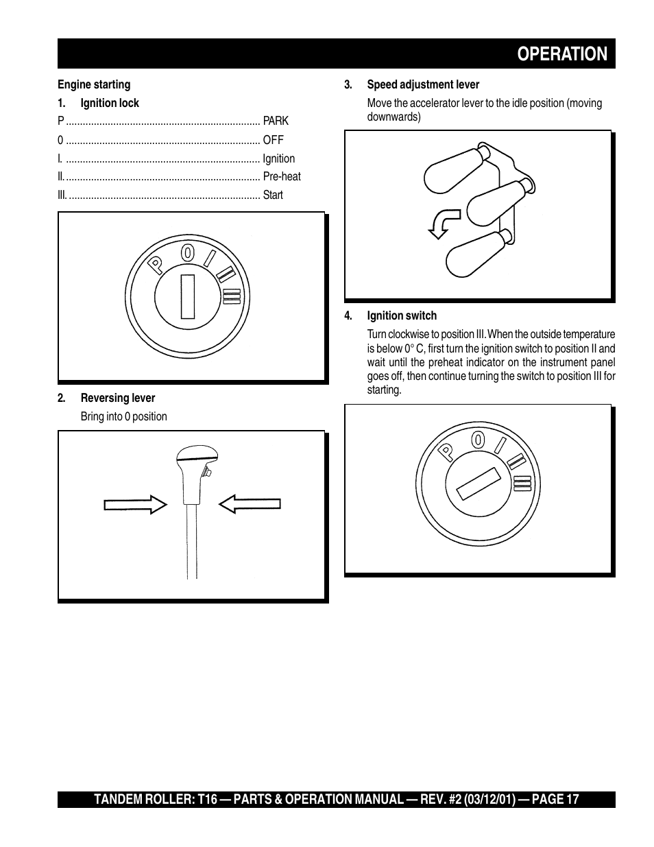 Operation | Multiquip Rammax Tandem Vibratory Roller T16 User Manual | Page 17 / 178