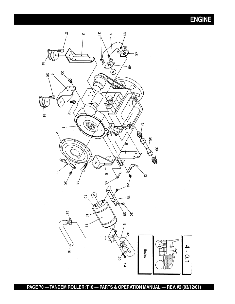 Engine | Multiquip Rammax Tandem Vibratory Roller T16 User Manual | Page 70 / 178