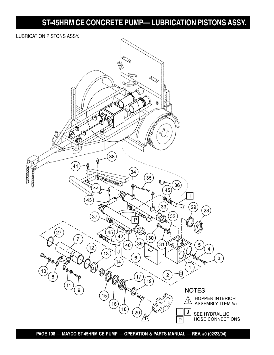 Multiquip Mayco Structural Concrete Pump ST-45HRM CE User Manual | Page 108 / 140