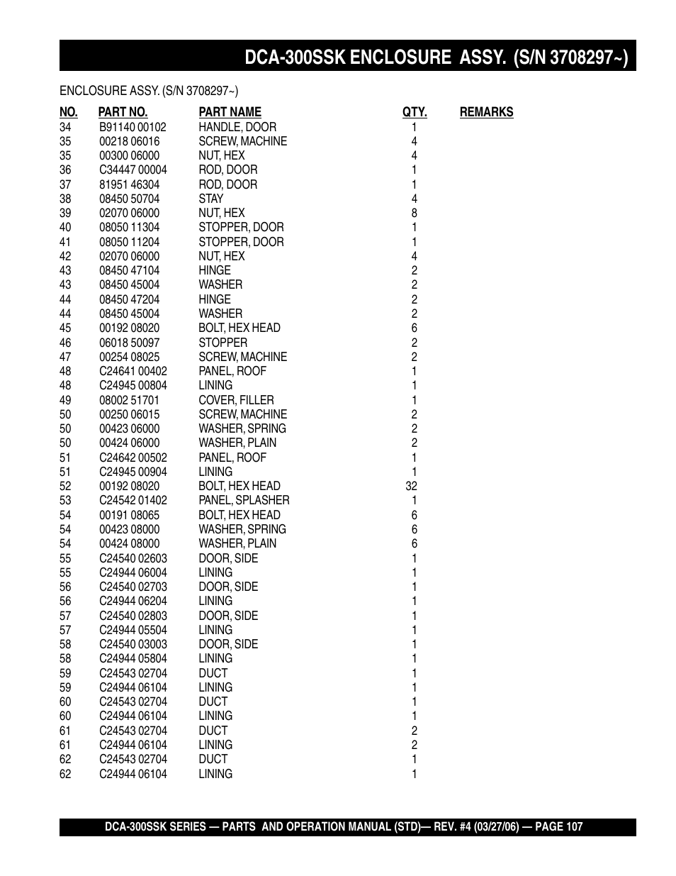 Multiquip MQPower Whisperwatt Series DCA-300SSK User Manual | Page 107 / 122