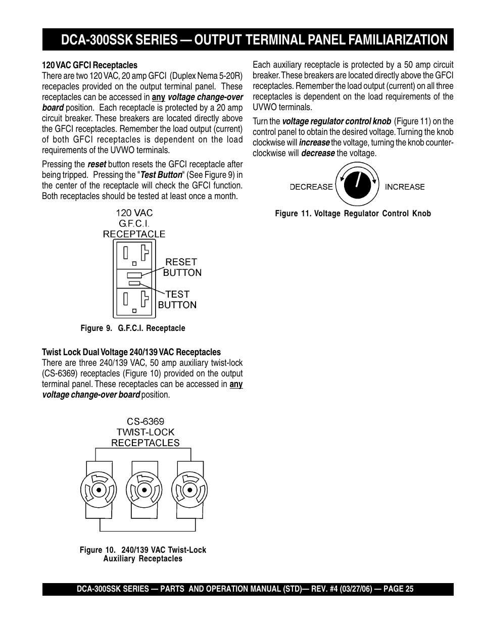 Multiquip MQPower Whisperwatt Series DCA-300SSK User Manual | Page 25 / 122