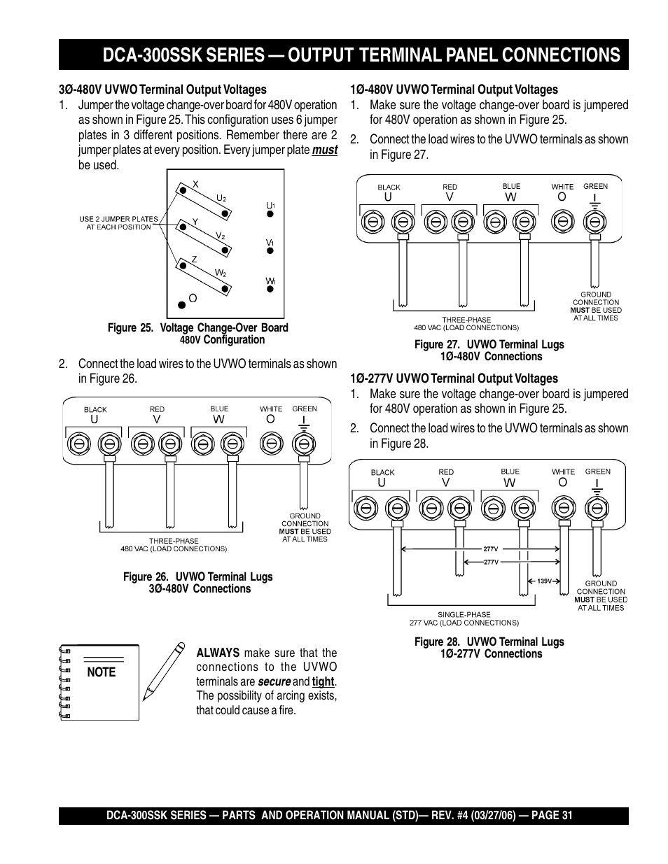 Multiquip MQPower Whisperwatt Series DCA-300SSK User Manual | Page 31 / 122