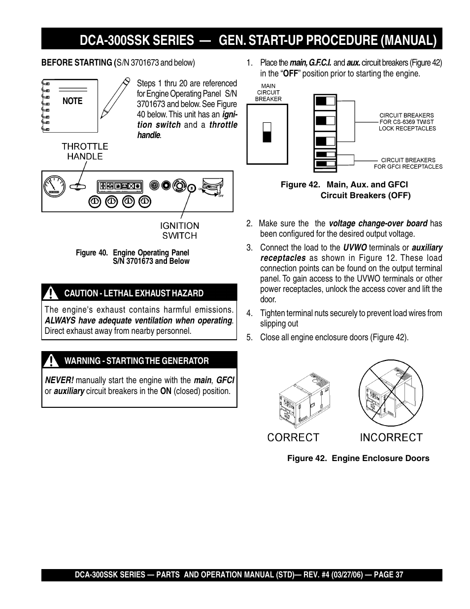 Multiquip MQPower Whisperwatt Series DCA-300SSK User Manual | Page 37 / 122