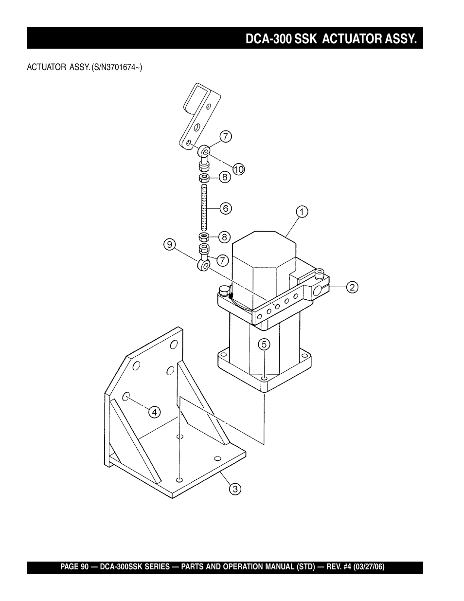 Dca-300 ssk actuator assy | Multiquip MQPower Whisperwatt Series DCA-300SSK User Manual | Page 90 / 122