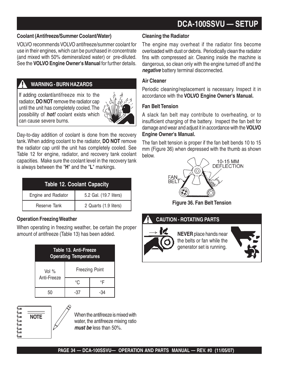Dca-100ssvu — setup | Multiquip MQ Power Whisperwatt 60 Hz Generator DCA-100SSVU User Manual | Page 34 / 90