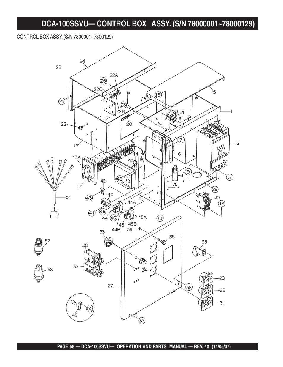 Multiquip MQ Power Whisperwatt 60 Hz Generator DCA-100SSVU User Manual | Page 58 / 90